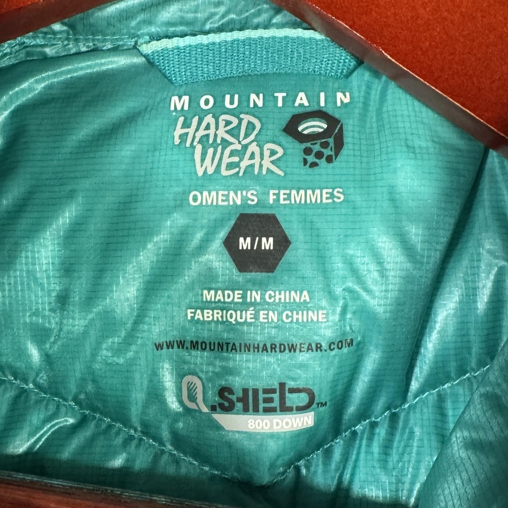 Mountain Hardwear Teal Puffer Jacket - Picture 3 of 10